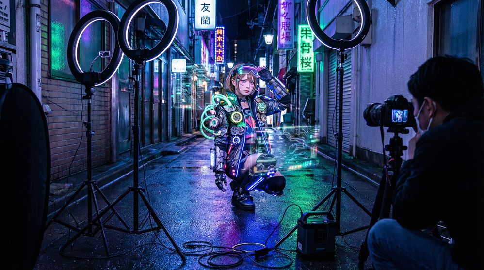 高清3D动漫赛博朋克cosplay写真视频